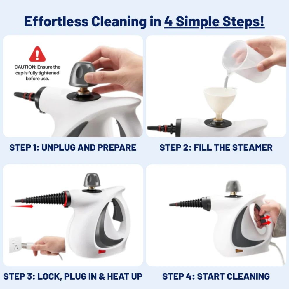 Portable DeepClean Steam Cleaner